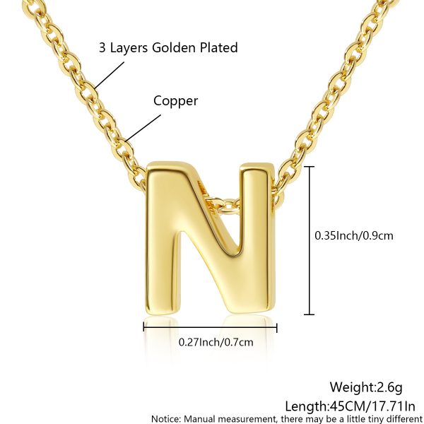 Minimalist Gold 26-Letter Pendant Necklace for Everyday Elegance - Image 19